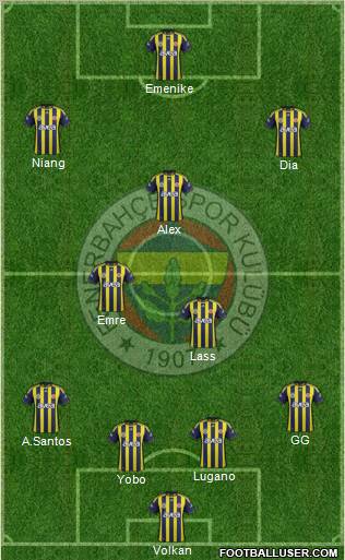 Fenerbahçe SK Formation 2011