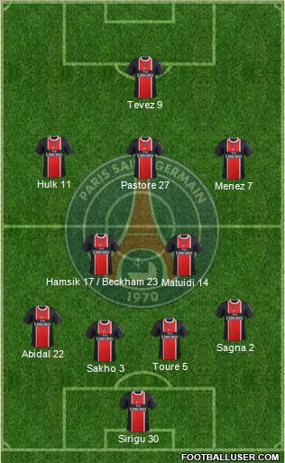 Paris Saint-Germain Formation 2011