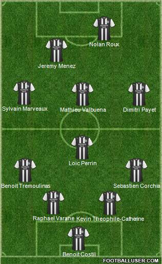 Newcastle United Formation 2011