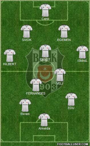 Besiktas JK Formation 2011