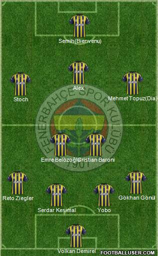 Fenerbahçe SK Formation 2011