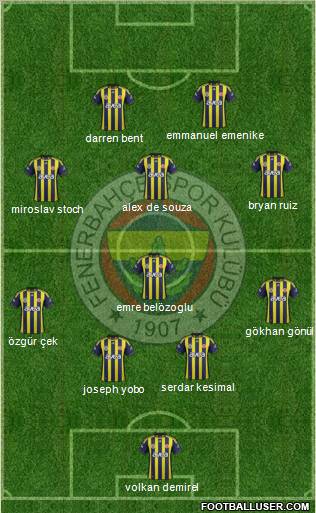 Fenerbahçe SK Formation 2011
