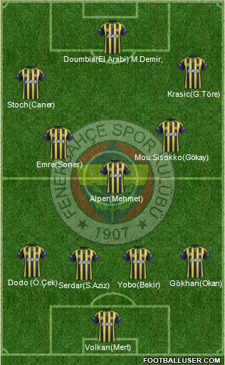 Fenerbahçe SK Formation 2011