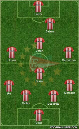 Estudiantes de La Plata Formation 2011