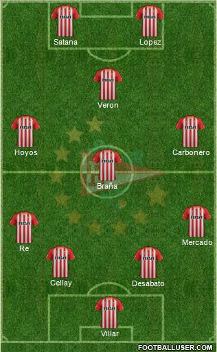 Estudiantes de La Plata Formation 2011