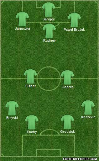 Pro Evolution Soccer Team Formation 2011