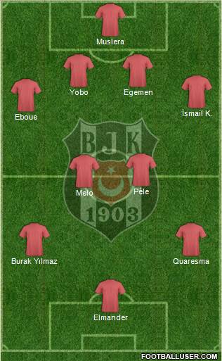 Besiktas JK Formation 2011