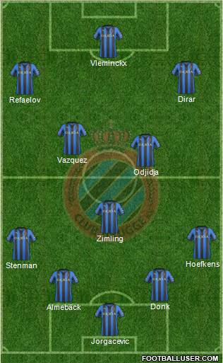 Club Brugge KV Formation 2011