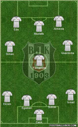 Besiktas JK Formation 2011
