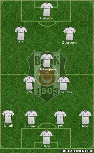 Besiktas JK Formation 2011