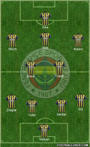 Fenerbahçe SK Formation 2011