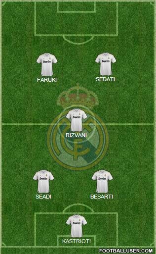 Real Madrid C.F. Formation 2011