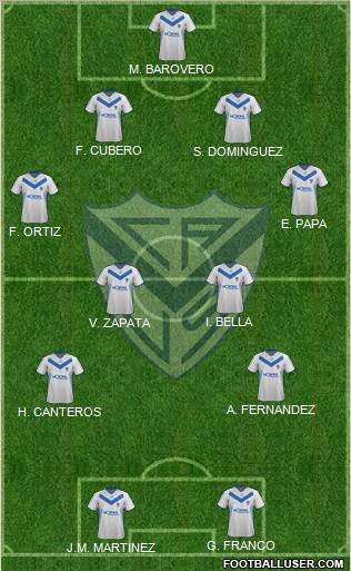 Vélez Sarsfield Formation 2011