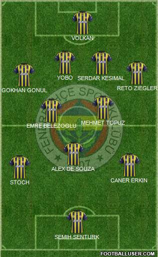 Fenerbahçe SK Formation 2011