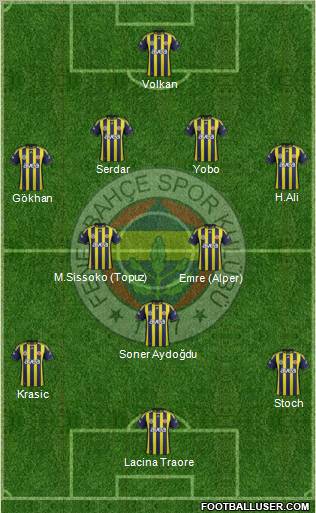 Fenerbahçe SK Formation 2011