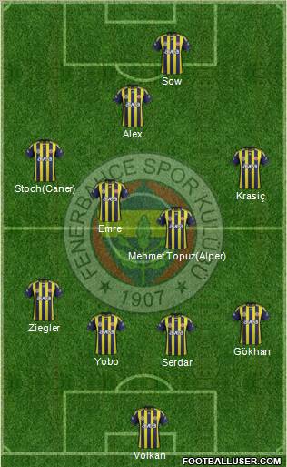 Fenerbahçe SK Formation 2011