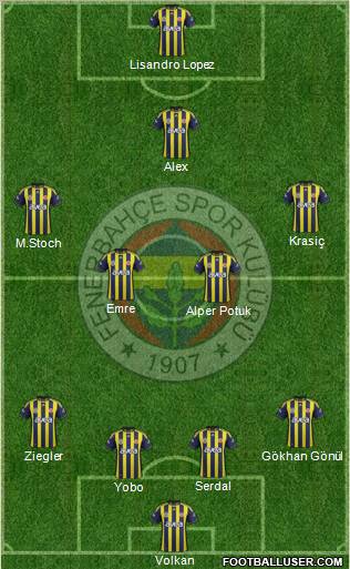 Fenerbahçe SK Formation 2011