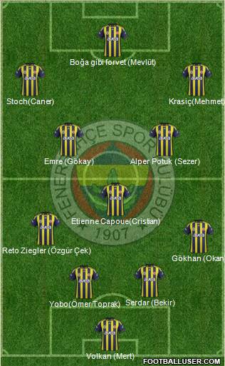 Fenerbahçe SK Formation 2011
