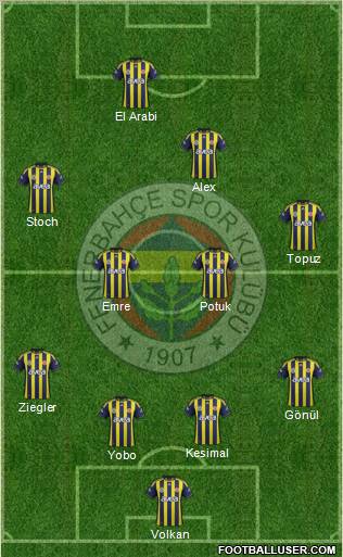 Fenerbahçe SK Formation 2011