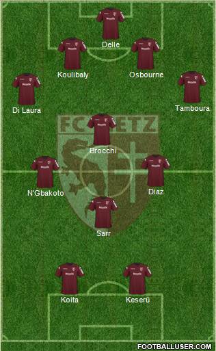 Football Club de Metz football formation