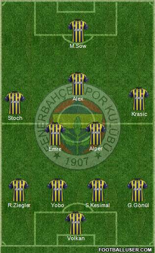 Fenerbahçe SK Formation 2011