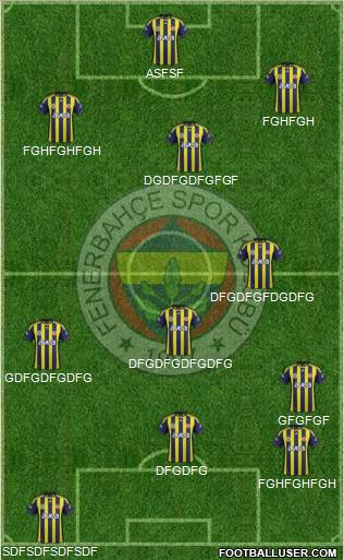Fenerbahçe SK Formation 2011