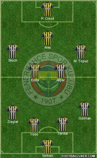 Fenerbahçe SK Formation 2011