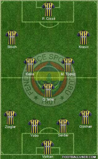 Fenerbahçe SK Formation 2011