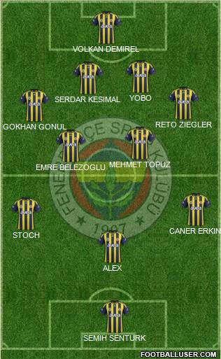 Fenerbahçe SK Formation 2011