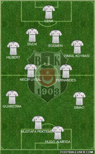 Besiktas JK Formation 2011