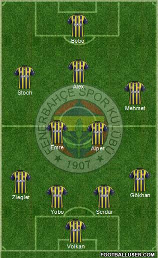Fenerbahçe SK Formation 2011