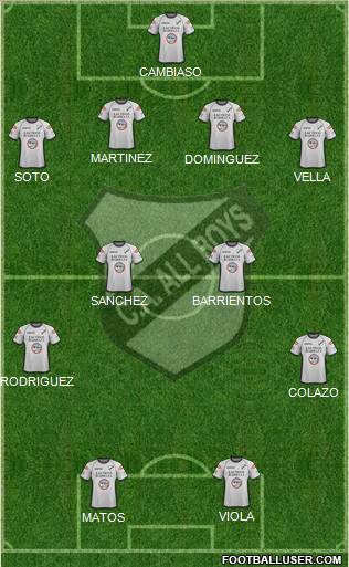 All Boys Formation 2011
