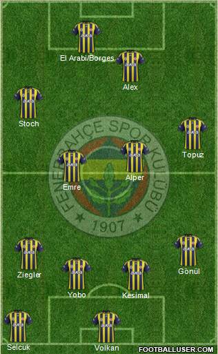 Fenerbahçe SK Formation 2011