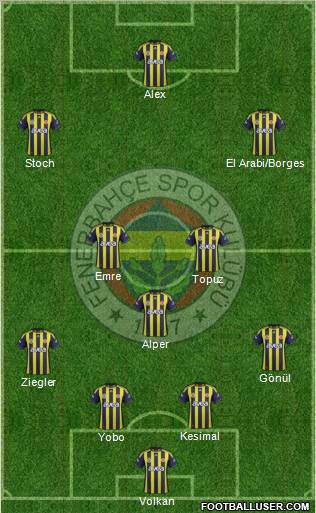 Fenerbahçe SK Formation 2011