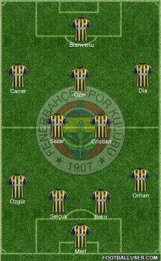 Fenerbahçe SK Formation 2011
