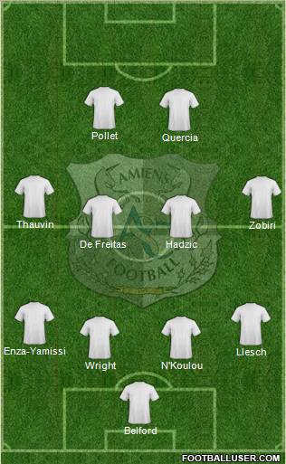 Amiens Sporting Club Football Formation 2011