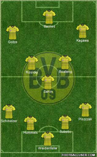 Borussia Dortmund Formation 2011