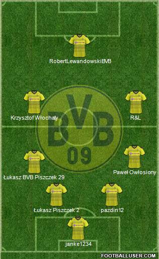 Borussia Dortmund Formation 2011