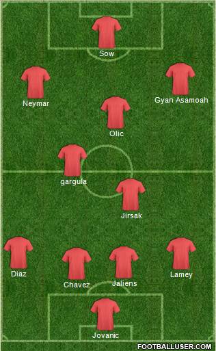 Pro Evolution Soccer Team Formation 2011