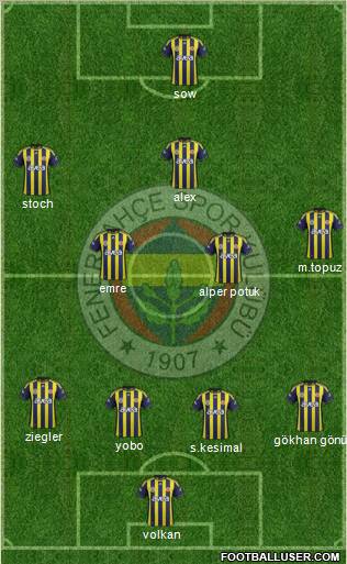 Fenerbahçe SK Formation 2011