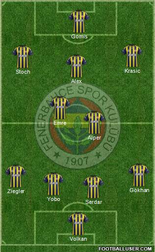 Fenerbahçe SK Formation 2011