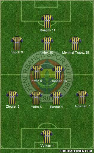 Fenerbahçe SK Formation 2011