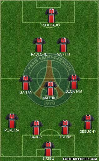 Paris Saint-Germain Formation 2011