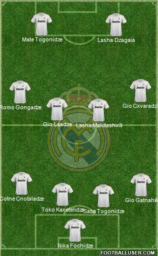 Real Madrid C.F. Formation 2011
