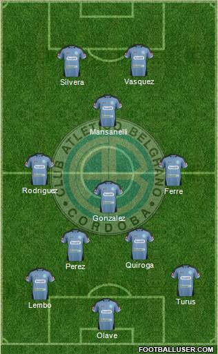 Belgrano de Córdoba Formation 2011