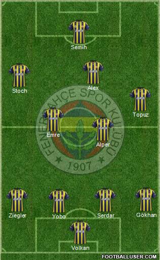 Fenerbahçe SK Formation 2011