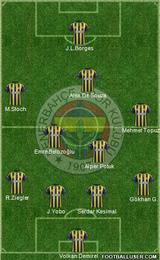 Fenerbahçe SK Formation 2011