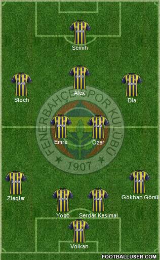 Fenerbahçe SK Formation 2011