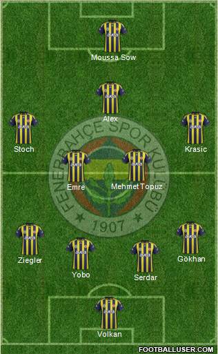 Fenerbahçe SK Formation 2011