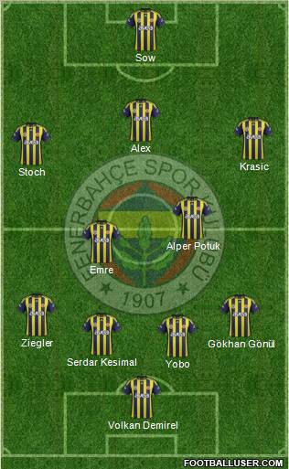 Fenerbahçe SK Formation 2011